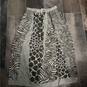 Animal Print Maxi Skirt